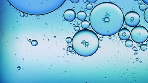 Abstract Colorful Food Oil Drops Bubbles 14