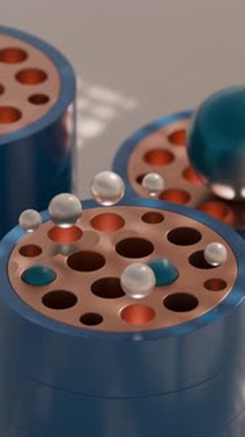 Jumping Marbles 3D Loop Animation