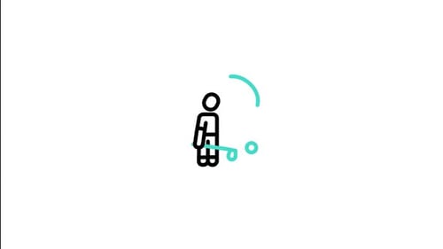 Animiertes Golfer-Symbol