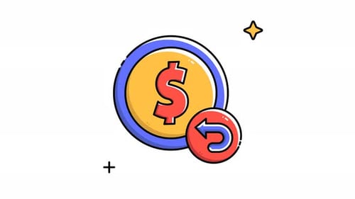 Animated Money Refund Icon