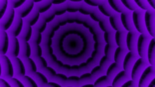 Hypnotic Purple Geometric Tunnel Loop Animation