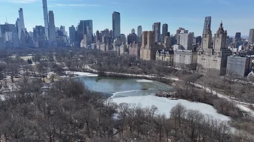 Central Park At Manhattan In New York United States.