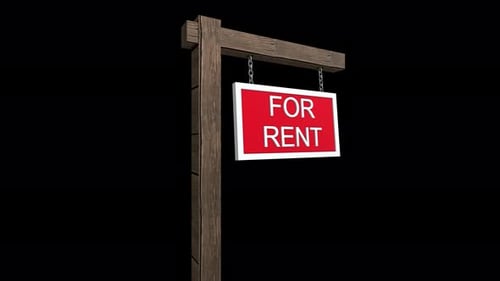 For Rent Sign 02 4k