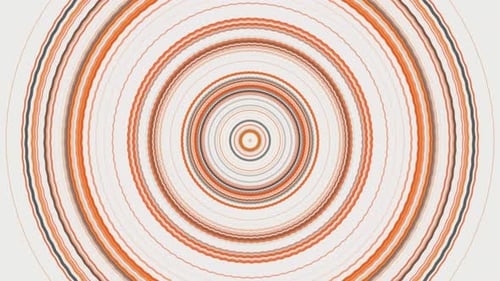 Background of Colorful Pulsating Rings