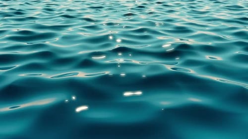 Waves and splashes of water, liquid, sea surface.