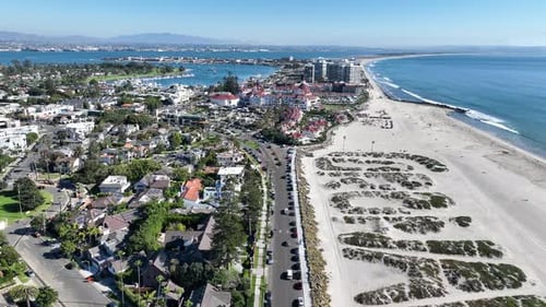 Conorado Beach at San Diego in California United States.