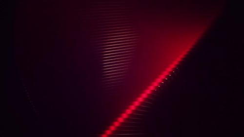 Abstract Lines With Dynamic Red Light Loop Background