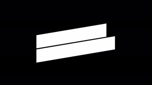 Aspect Collection: Double lined white colored angled lower third animation stretching in from the le