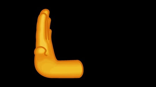 Animated Hand Stop Gesture Emoji