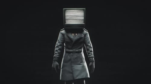 Walking Tv Man Vj Loop