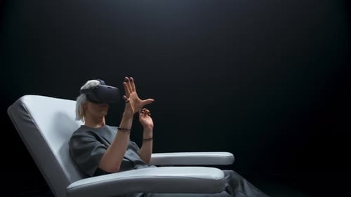 Future Programer Learning Vr Screen Closeup