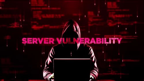 Video zum Thema Serverschwachstelle im Hologramm-Stil 02