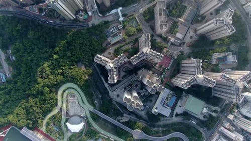 Stunning Aerial Discovery of Hong Kong Skyline and Urban City Life