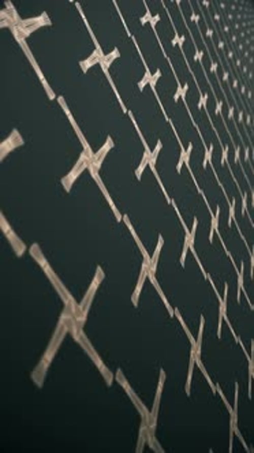 Vertical Video - Saint Brigid's Cross Pattern Background Animation