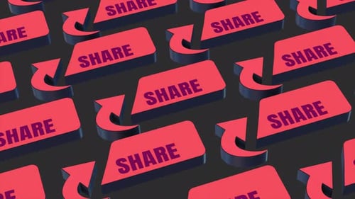 Share Arrow Icons Overlay