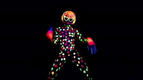 Dancer with Neon Outfit Dancing