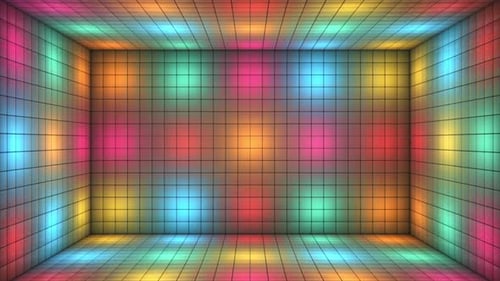 Cubes lumineux à clignotement alternatif Broadcast Hi-Tech Room Stage 34