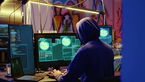 Hacker sind glücklich, nachdem sie Computer sabotiert haben