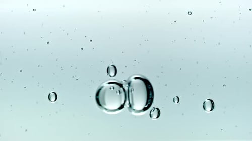 Abstract Bubbles Floating in a Bright Macro Shot