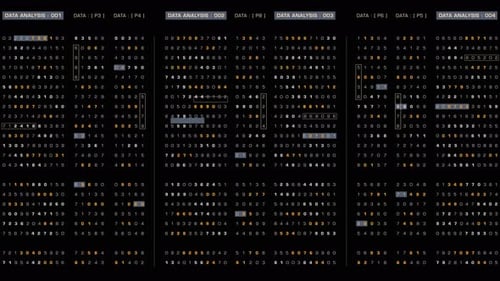 Futuristic hi-tech user interface head up display with digital code and data info graphic telemetry
