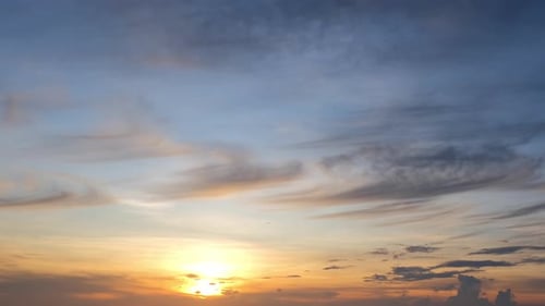 Time Lapse of a Colorful Sky at Sunset