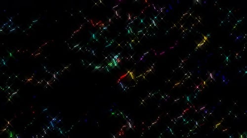 Abstract Dynamic Colorful Glowing Particle Light Trails