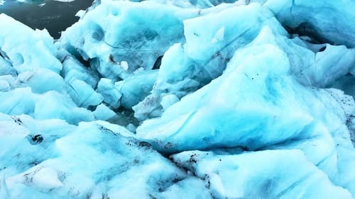 Eisberge vom schmelzenden Gletscher in der Jokulsarlon-Gletscherlagune in Island Arktische Natur Eislandschaft