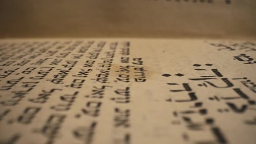 Hebrew Bible Exploring Sacred Jewish Heritage Scriptures Revered Texts in Macro Holy Pages Old