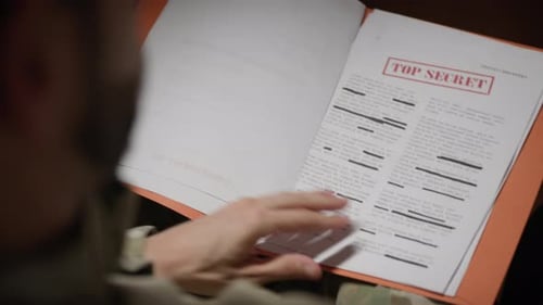 Military Personnel Reviews Confidential Top Secret Documents