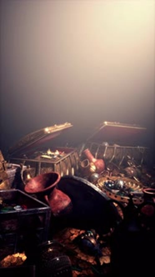 Ancient Gold and Gemstone Treasures Rotating View