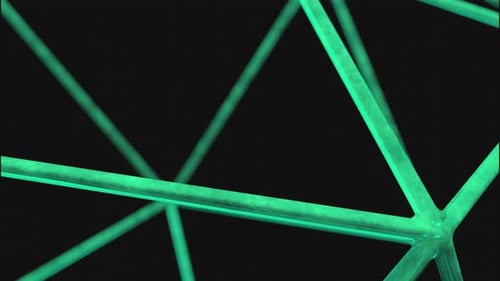 Close-up of 3d lines in geometric design