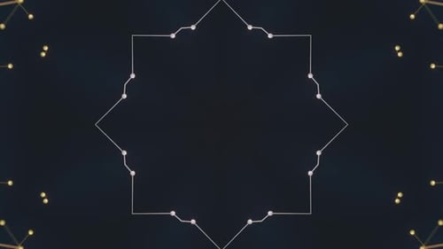 Dynamic Geometric Glowing Lines Abstract Pattern Background