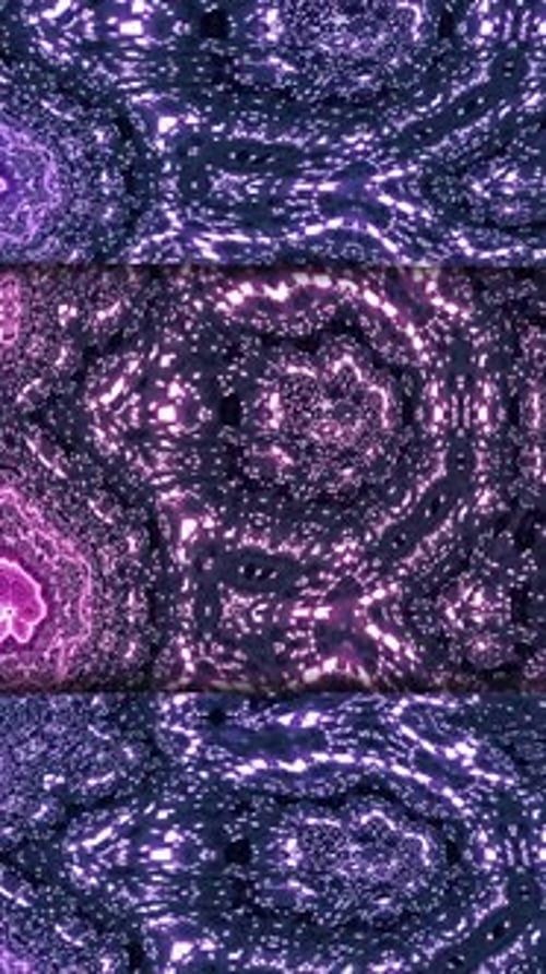 Vertical Looped Violet Background with Kaleidoscope
