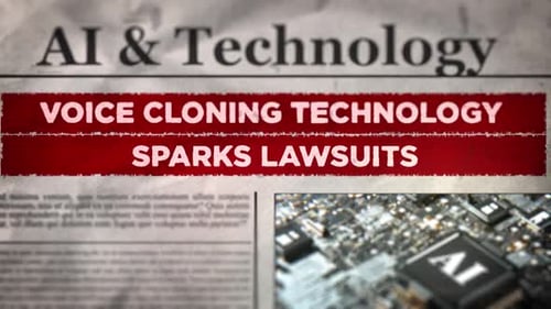 Grunge Newspaper Headline Reveal for Technology News