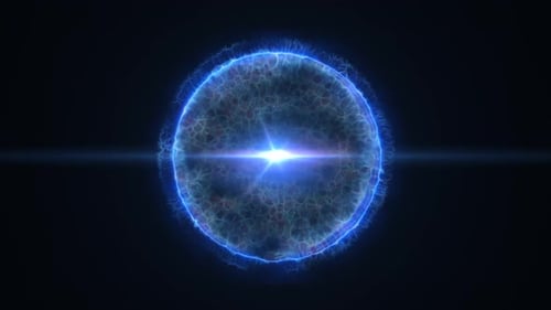 Blue Energy Sphere Logo Reveal