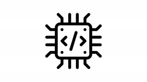 cpu line icon animation