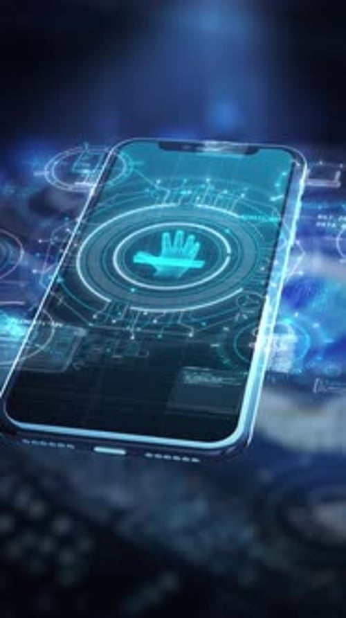 Mobilecentric Infographic Animations Over a Rotating 3D Smartphone