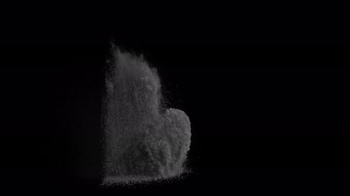 Falling Dust wave, transparent background.