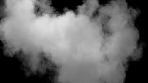 Dynamic White Powder Explosion Transition