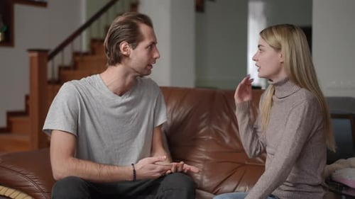 An Intense and Engaging Conversation on the Couch Between Young Adults About Life Issues