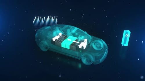 Robotic Arm Assembly Line for High-Tech Electric Vehicles with Green Energy