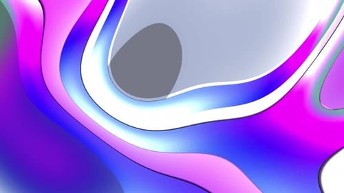 Vibrant Fluid Abstract Wavy Shapes Motion Background