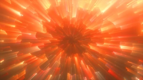 Abstract yellow orange energy magical bright glowing spiral swirl tunnel background