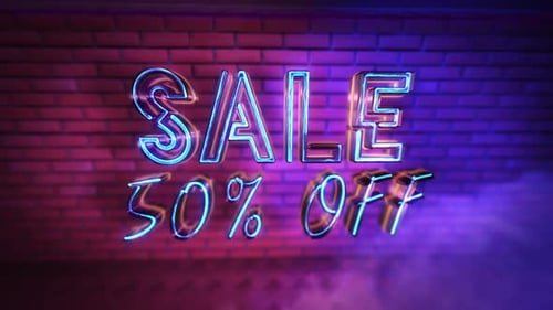 Sale 50% Off Neon 3D