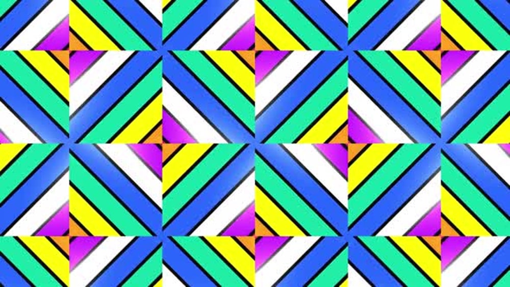 Vibrant Geometric Pattern Animation Background, Motion Graphics ft ...