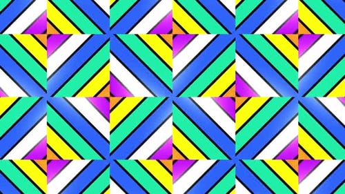 Vibrant Geometric Pattern Animation Background