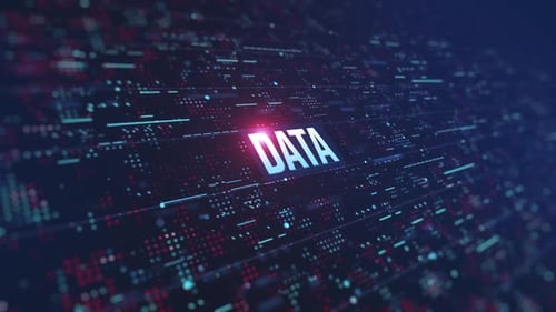 Futuristic Digital Data Grid Technology Background