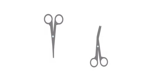 Animated Medical Surgical Scissors Icon