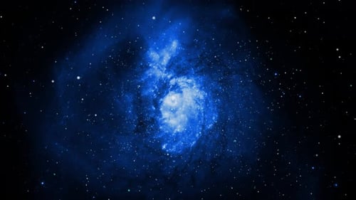 Flight Through Stars and Nebulas Stars Skies with Twinkling or Blinking Stars Motion Background