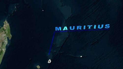 Mauritius Map Animation